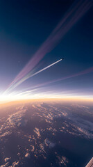 Serene Sunset Soar: The Harmonious Flight of Technology and Nature