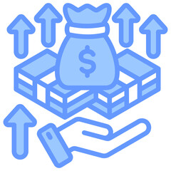 Obraz premium Capital Gain Icon