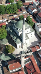 Aerial Husrev Beg Mosque