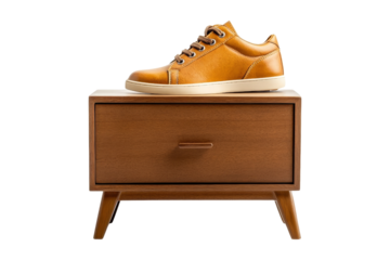 Compact shoe storage cabinet isolated