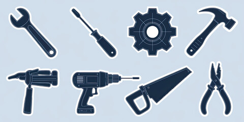 Tools Icons Construction Repair DIY Hardware Workshop