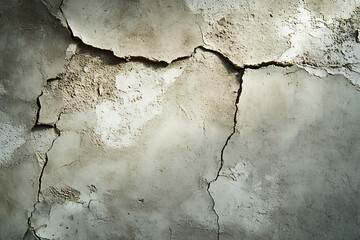 Obraz premium Cracked and Weathered Concrete Wall