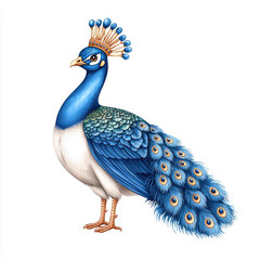 Obraz premium vibrant peacock with detailed feathers