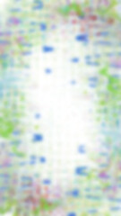 An abstract transparent psychedelic wavy vignette design element overlay.