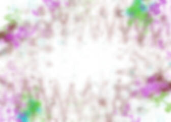 An abstract transparent psychedelic wavy vignette design element overlay.