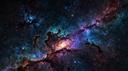 Fototapeta premium High-Resolution Galaxy and Starry Night Sky Background