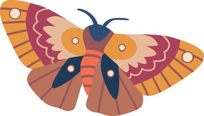 Pretty flying butterfly vector illustration