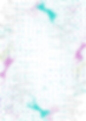 An abstract transparent psychedelic wavy vignette design element overlay.