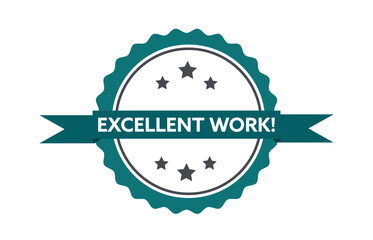 Excellent work! stamp design badge