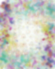 An abstract transparent psychedelic wavy vignette design element overlay.