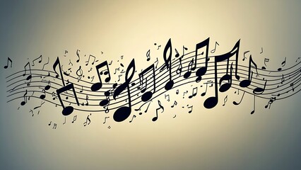 music notes background