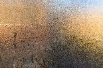 wet glass. drops window background