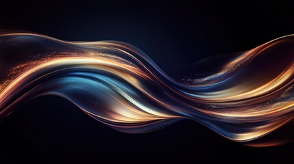 Abstract Wave of Light and Color