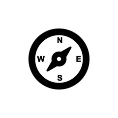 Compass icon logo design. arrow compass icon sign and symbol