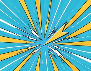 Abstract Comic Book Style Explosion Background