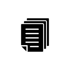 Document icon logo design. Paper sign and symbol. File Icon