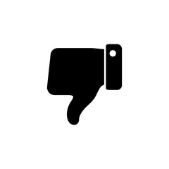Dislike icon logo design. dislike sign and symbol. Hand with thumb down