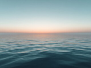 Obraz premium Serene Ocean Sunset Peaceful Waterscape Tranquility