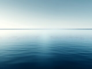 Obraz premium Serene Waterscape Horizon Calm Blue Sky