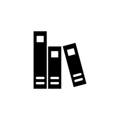 Library icon logo design. education sign and symbol