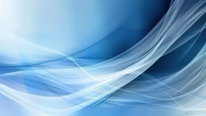 Fototapeta premium Abstract Blue Swirling Wave Design Background