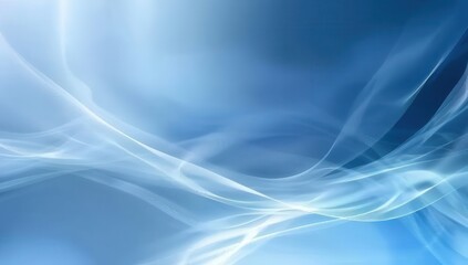 Fototapeta premium Abstract Blue Swirling Wave Design Background