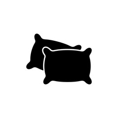 Pillow icon logo design. Pillow sign and symbol. Comfortable fluffy pillow