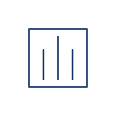 Bar chart icon Outline icon sign