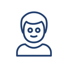 Obraz premium Boy icon Outline icon sign