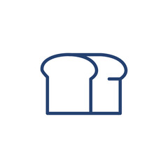 Bread icon Outline icon sign