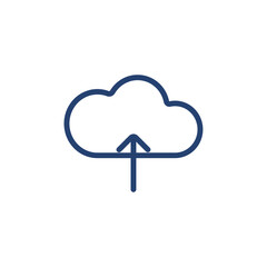 Cloud upload icon Outline icon sign