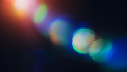 Blurry image of a blue circle with a green circle in the middle