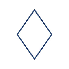 Diamond suit icon Outline icon sign