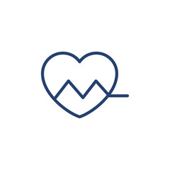 Heartbeat icon Outline icon sign