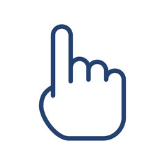 Index finger icon Outline icon sign