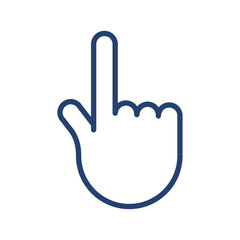 Index finger icon Outline icon sign