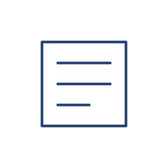 List icon Outline icon sign