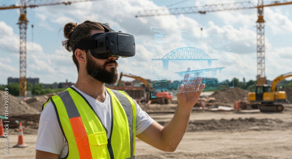 Poster virtual reality transforming construction: augmented design for innovative building projects