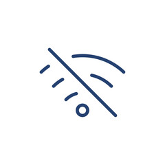 No internet icon Outline icon sign