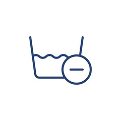 Remove laundry washing icon Outline icon sign