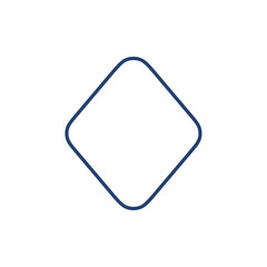 Rhombus icon Outline icon sign