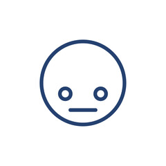 Rejected face icon Outline icon sign