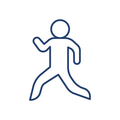 Run icon Outline icon sign