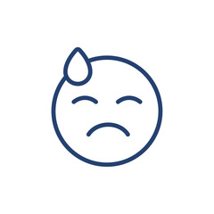 Sad icon Outline icon sign