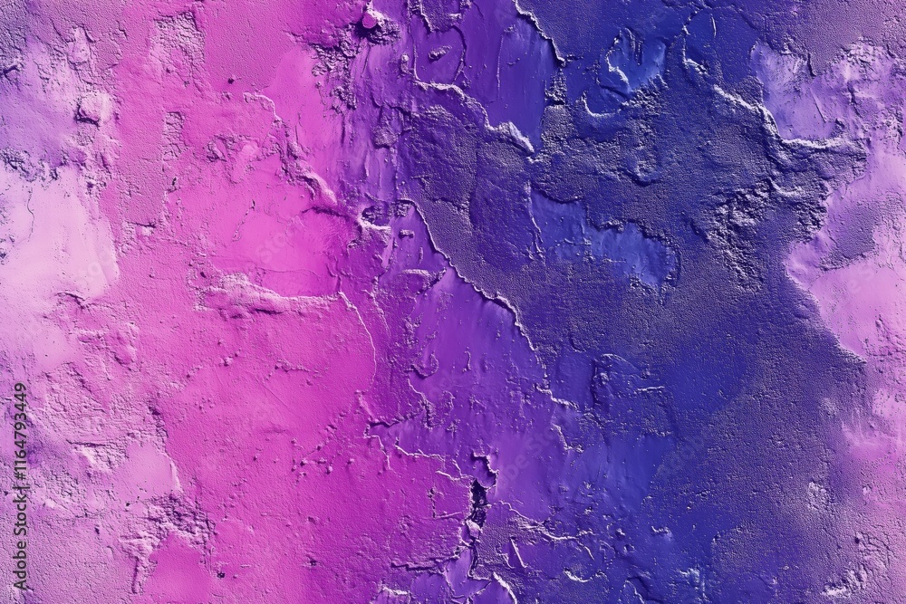 Poster a textured wall with a gradient of pink and purple hues, showcasing a blend of colors and abstract p