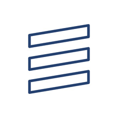 Three slashes icon Outline icon sign