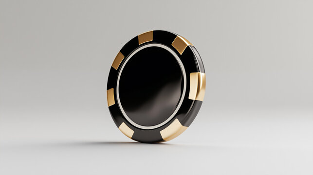 Black and Gold Casino Chip