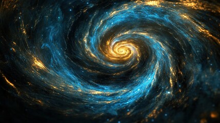 Cosmic Swirl: A Galaxy in Motion