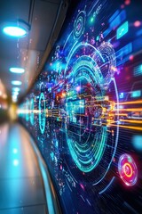 A futuristic logistics command center managing peak energy resource allocation.