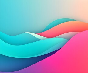 Color gradient of neon colors with small details